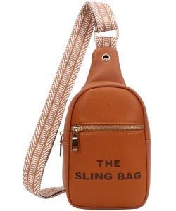 Fashion Sling Bag DS-1072 BROWN